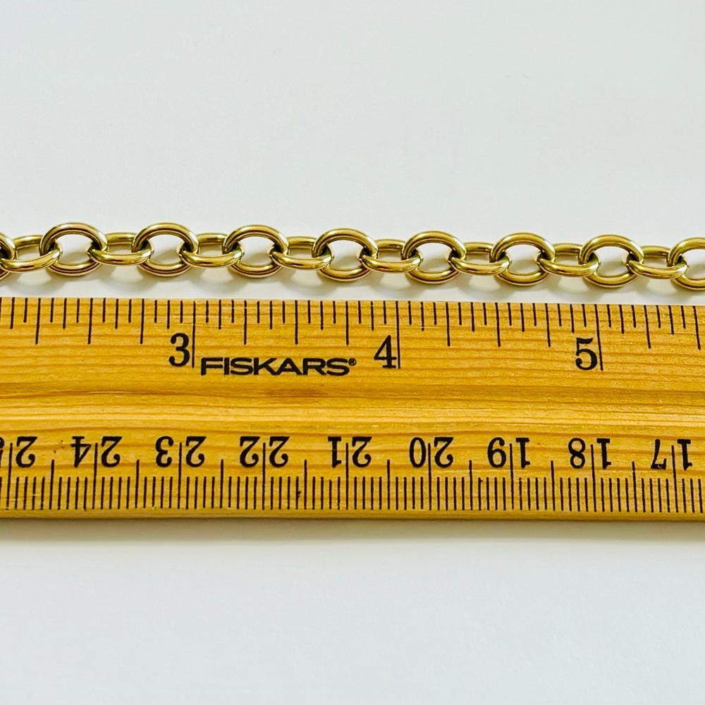 TIFFANY & CO SOLID 18K 18KT GOLD HEART TAG CHARM BRACELET WITH BOX RETAIL=$8100 - Picture 8 of 12